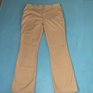 PLACE tan adjustable waistband uniform casual pants 2 pockets size 18 plus